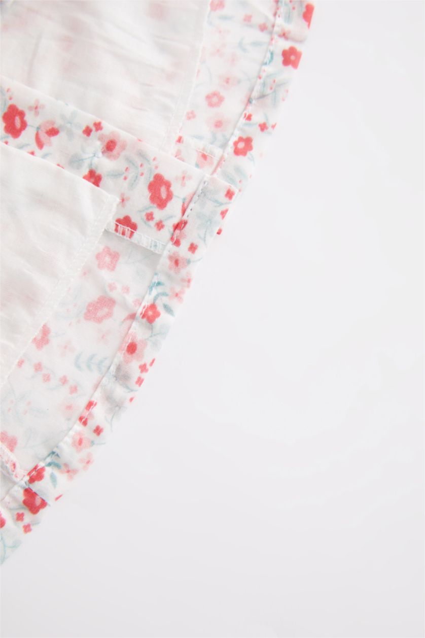 BABY GIRL Light Red Baby Girl Floral Sleeveless Voile Dress Panties 2-Pack Set