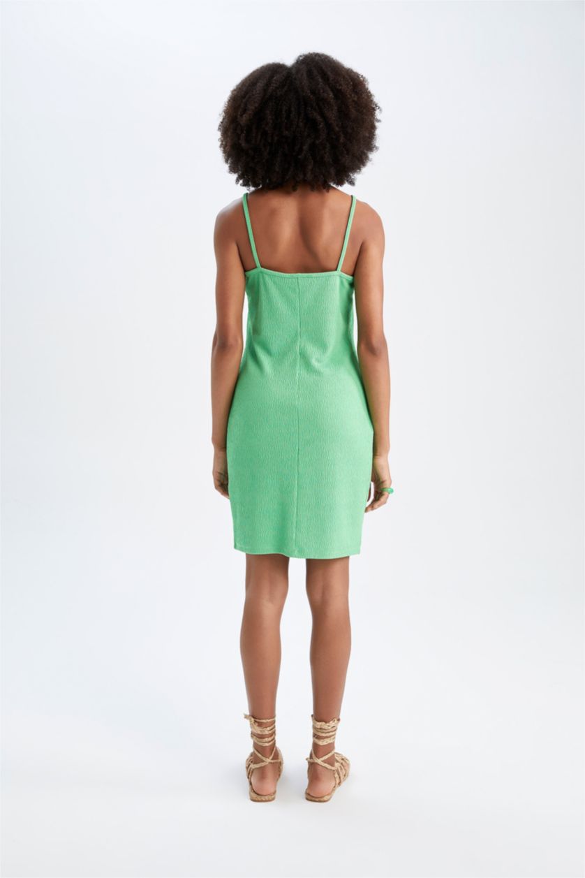 نساء أخضر Mini Dress