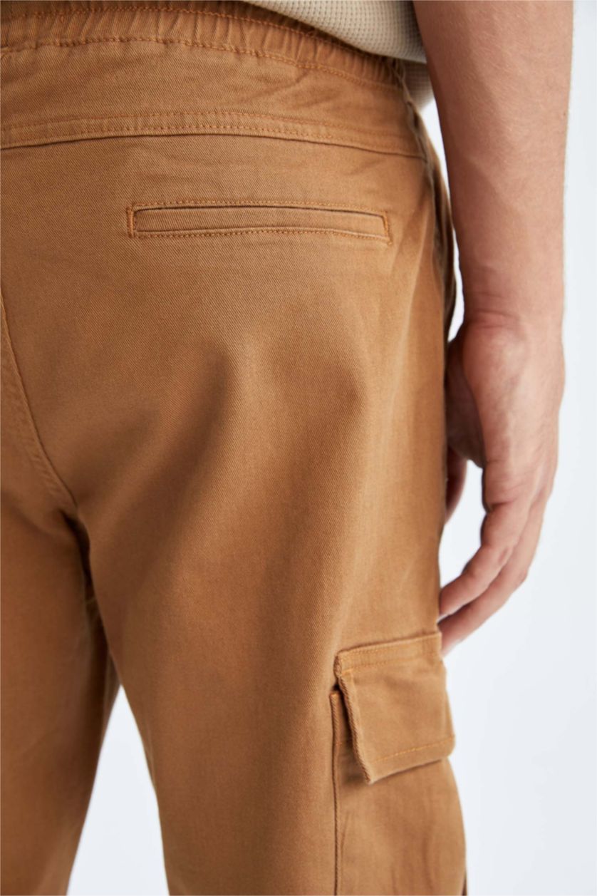 MAN Camel Regular Cargo Jogger Trousers