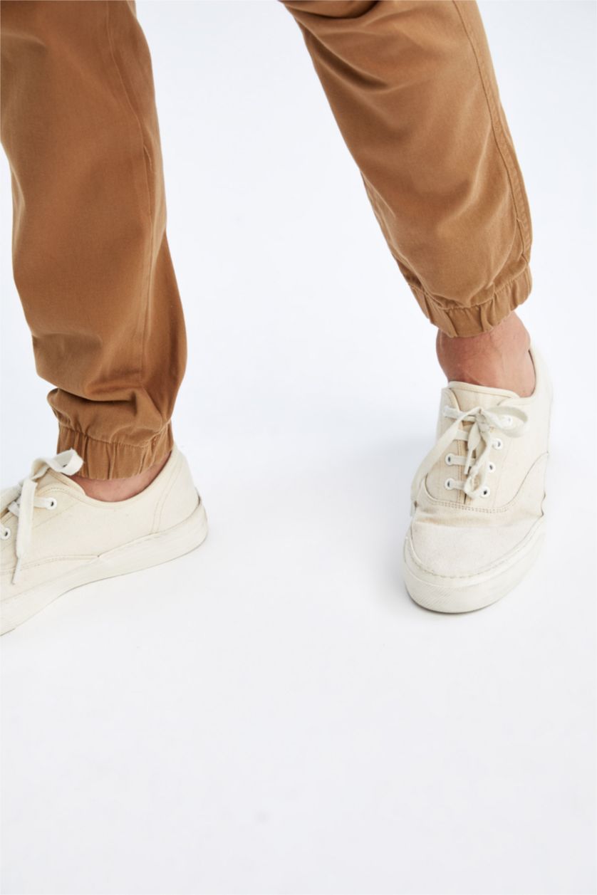 MAN Camel Regular Cargo Jogger Trousers