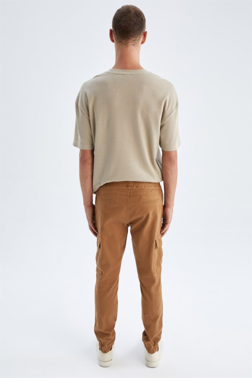 MAN Camel Regular Cargo Jogger Trousers