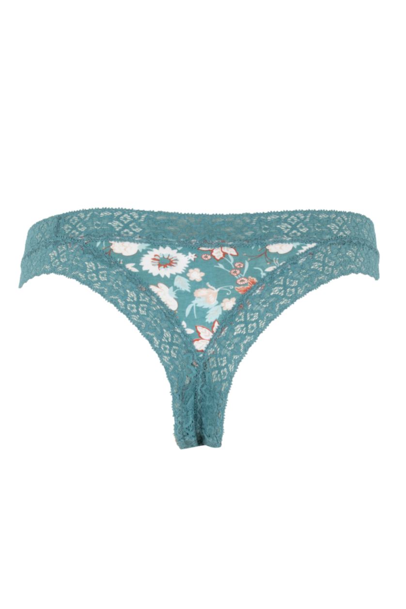 Woman Green Slip Panty