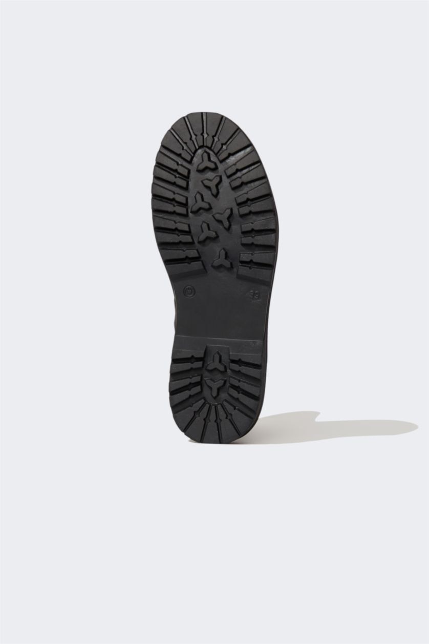 WOMAN Black Thick Sole Boots