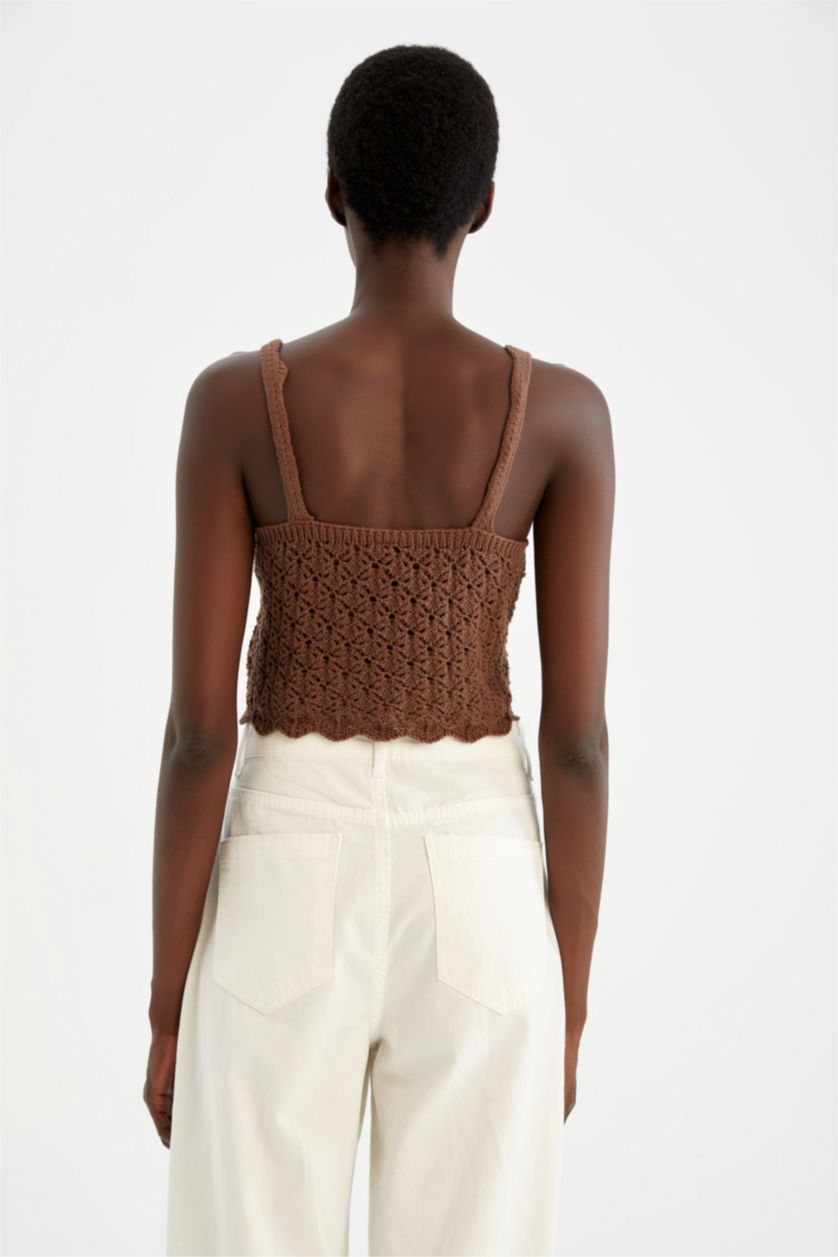 WOMAN Brown Regular Fit Lace Athlete