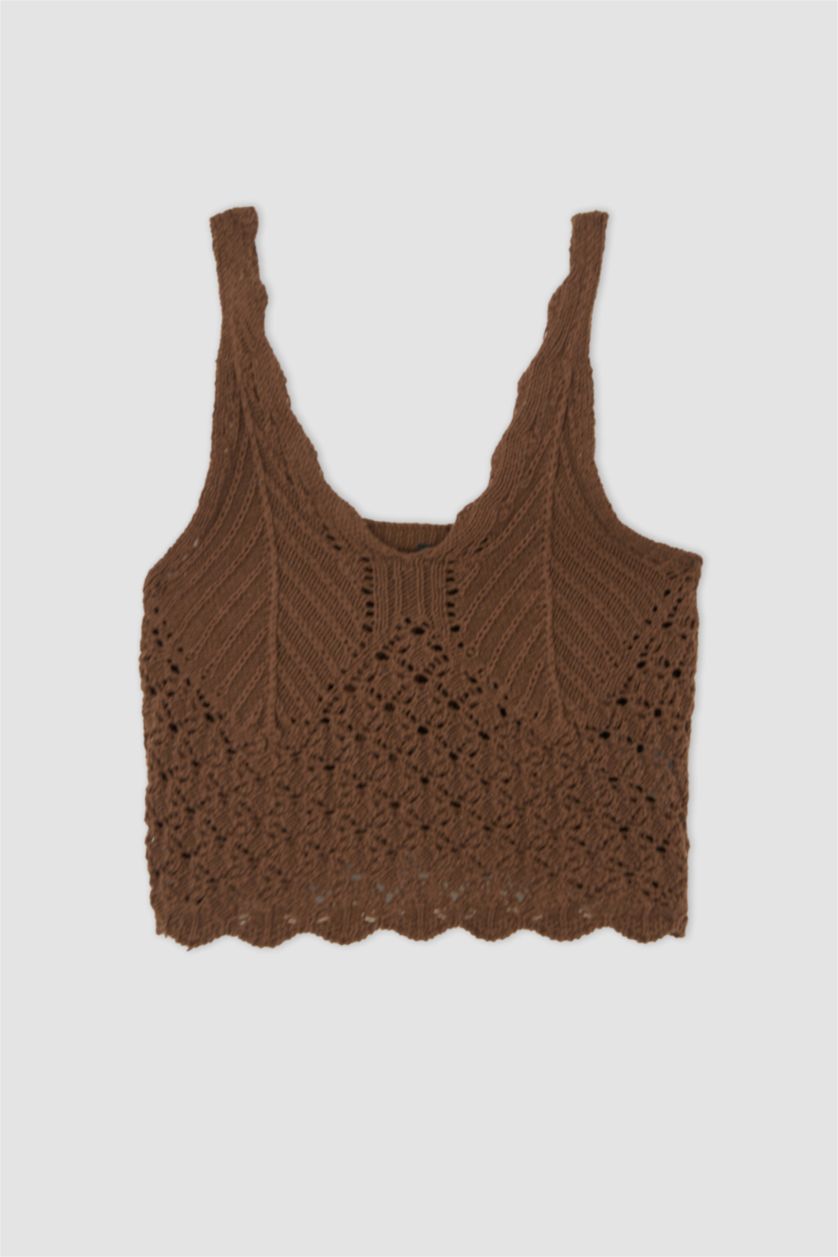 WOMAN Brown Regular Fit Lace Athlete