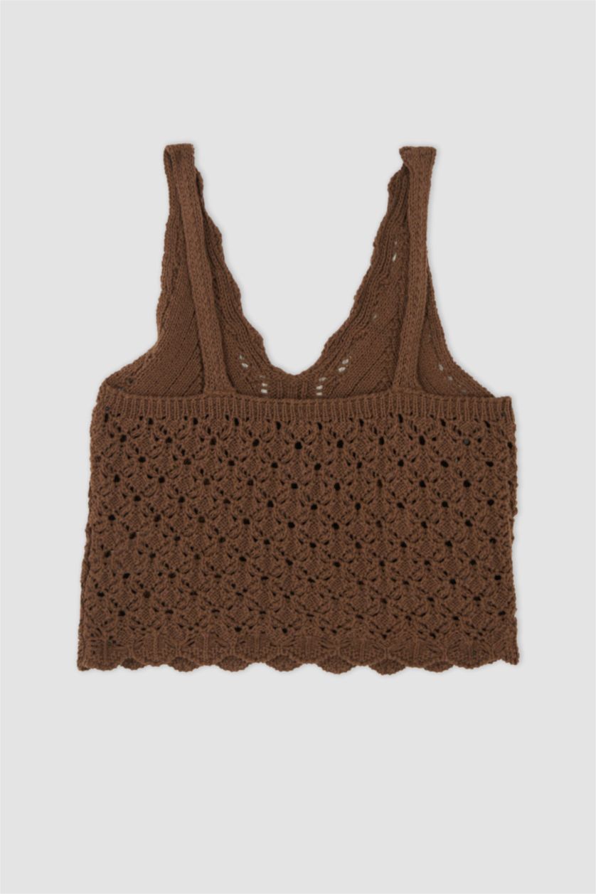 WOMAN Brown Regular Fit Lace Athlete