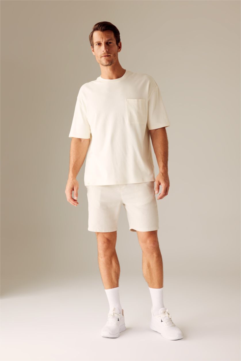 MAN Stone Relax Fit Lace-Up Shorts