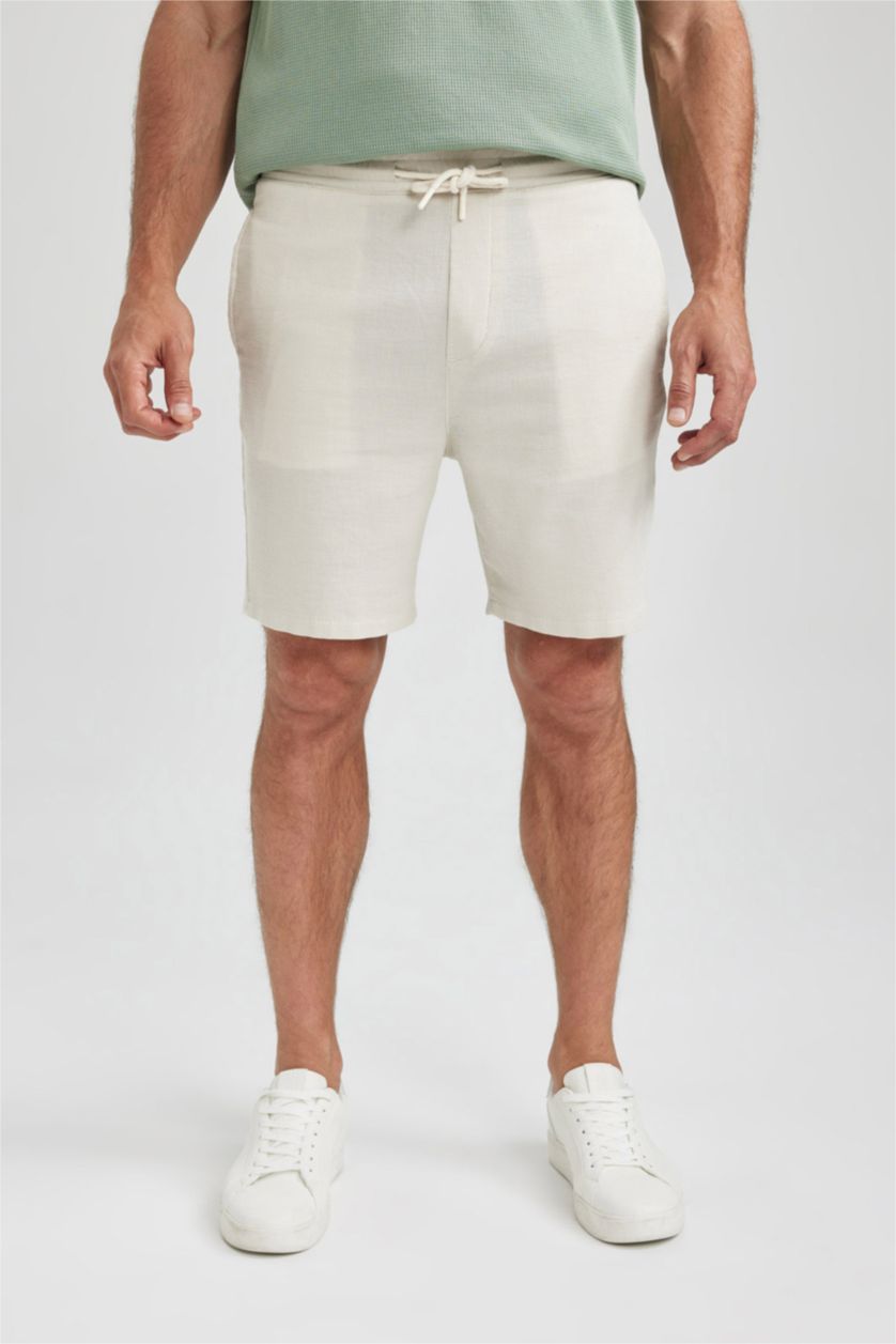 MAN Stone Relax Fit Lace-Up Shorts