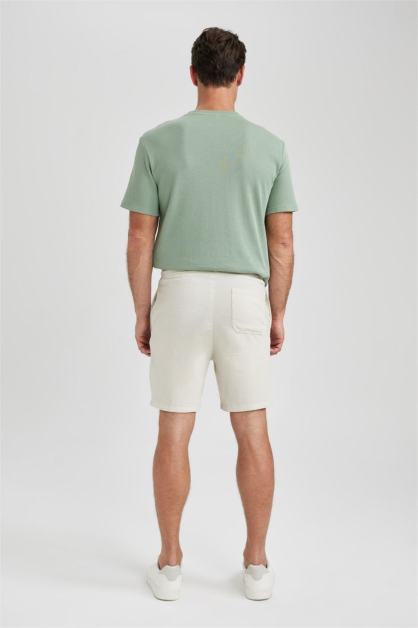 MAN Stone Relax Fit Lace-Up Shorts