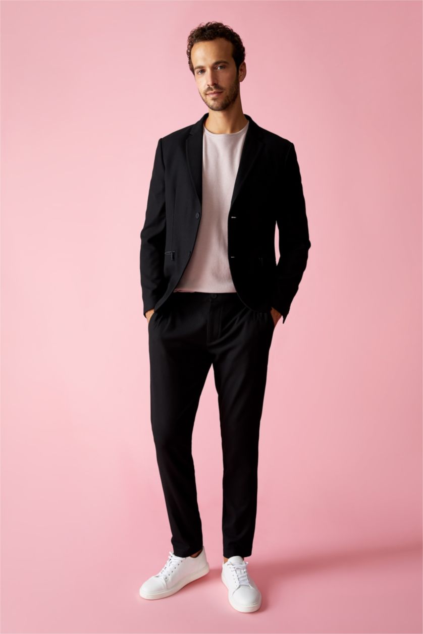 Man Black jogger Trousers