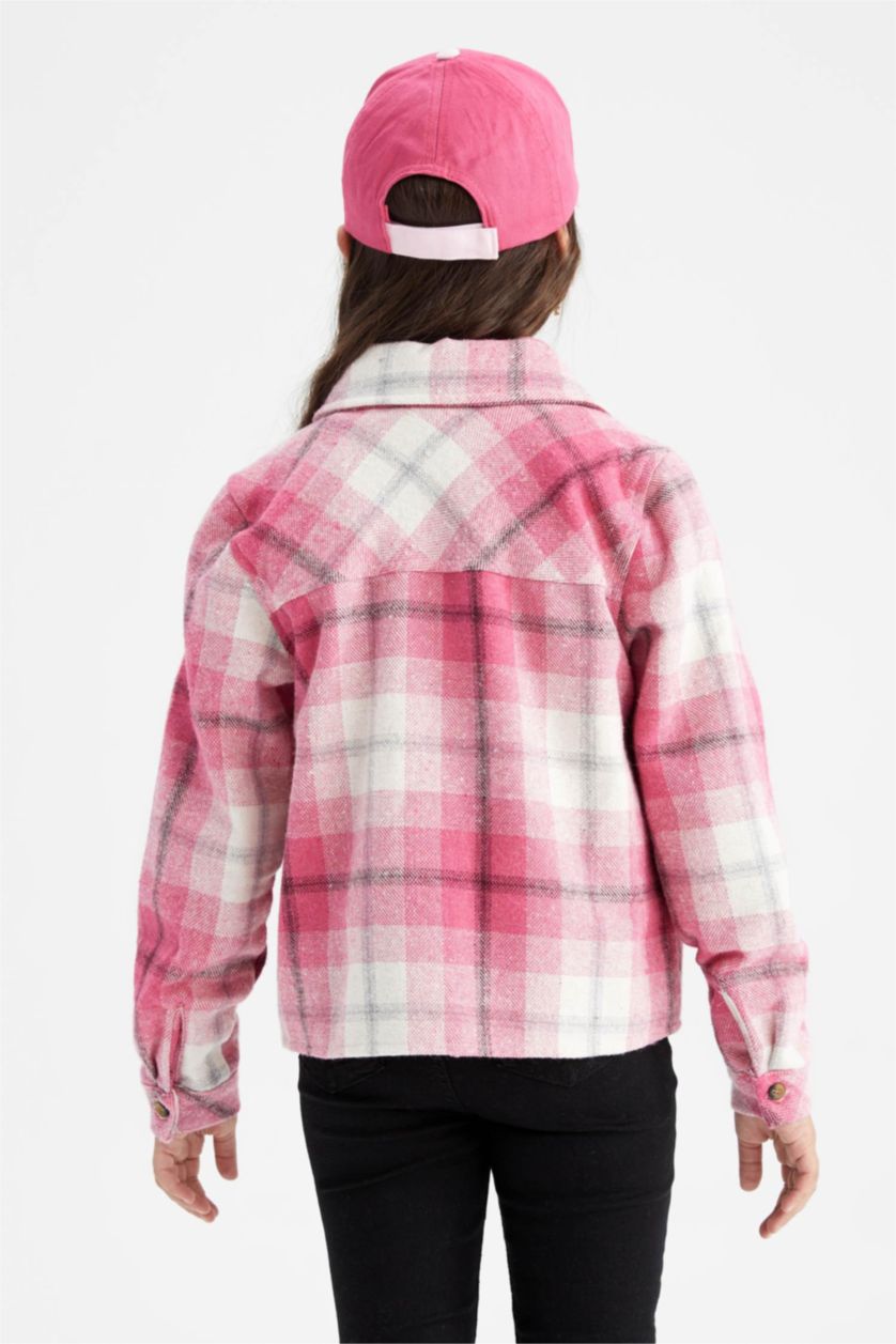 Девочки и подростки Светло-розовый Рубашка с длинным рукавом для девочек, Школьная коллекция