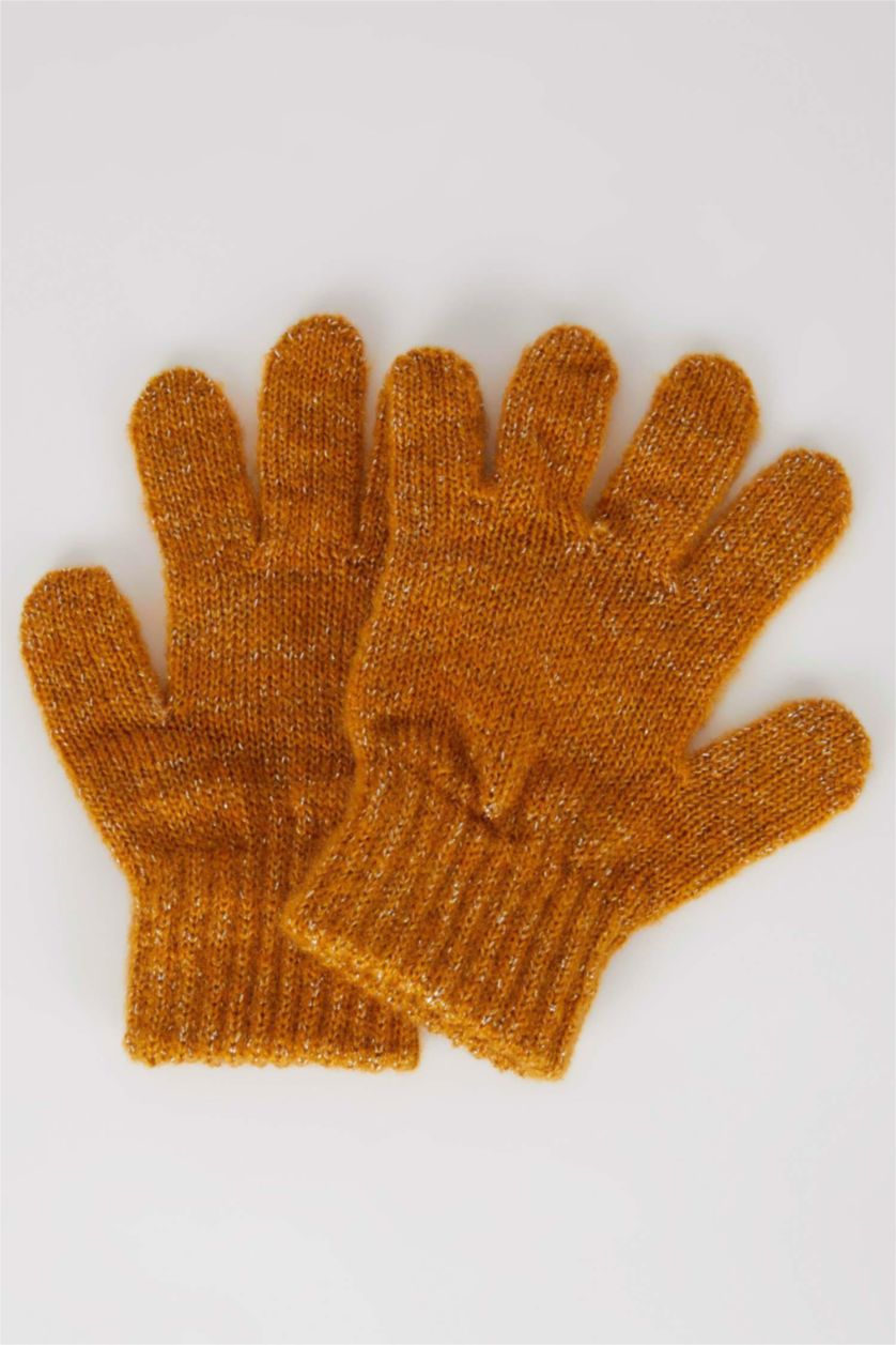 FILLES Jaune Foncé Ensemble d'écharpe 3 Fille