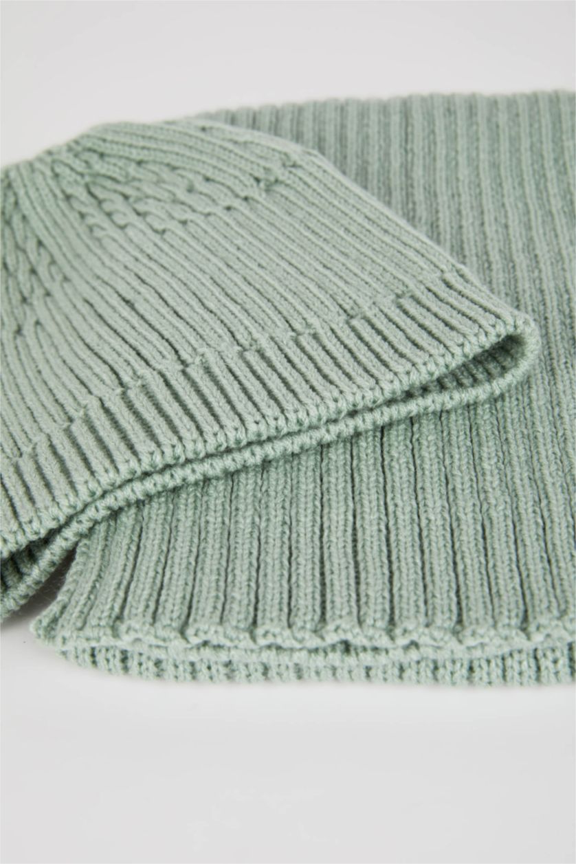 FILLES Bleu Ensemble écharpe et bonnet basiques pour fille