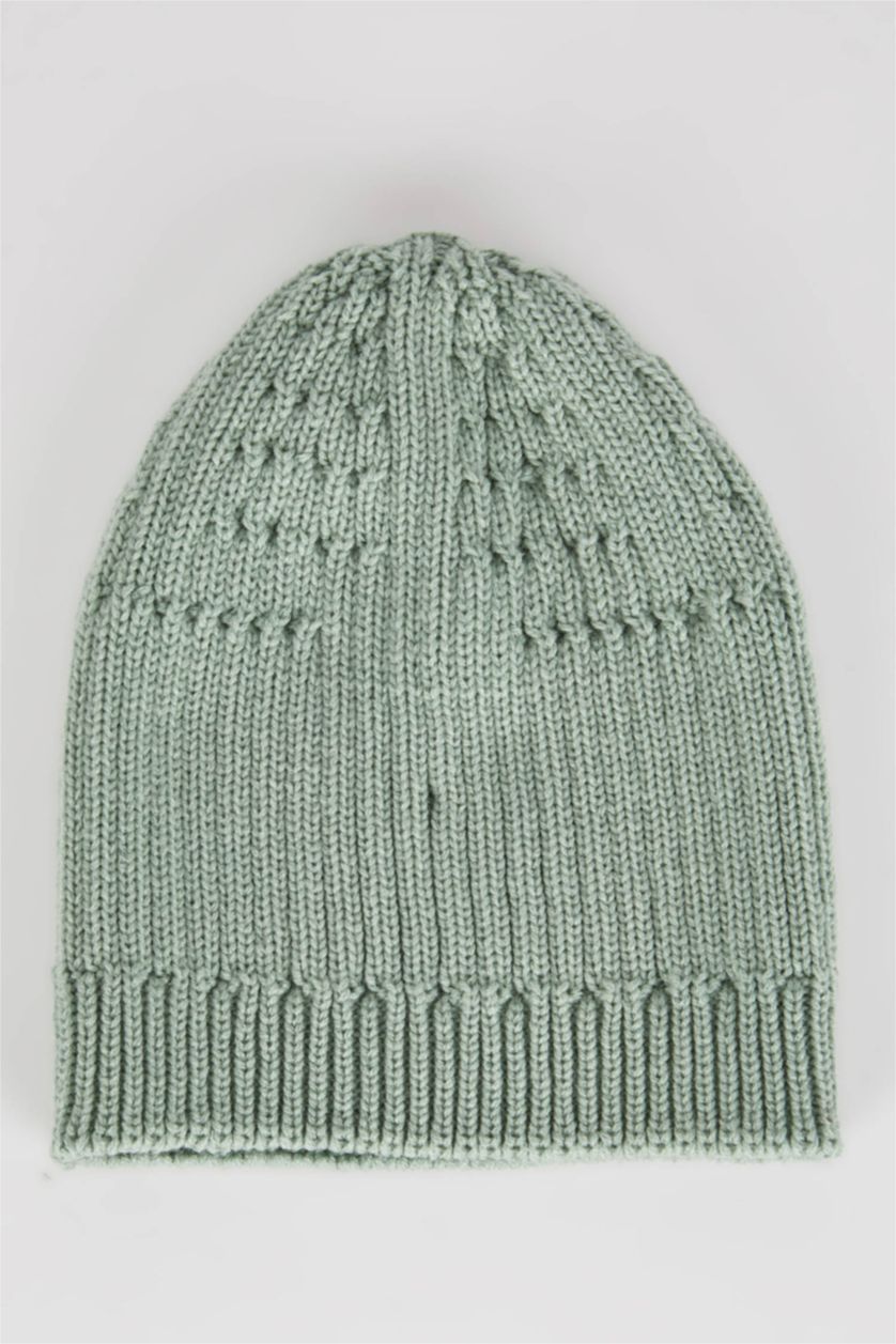 FILLES Bleu Ensemble écharpe et bonnet basiques pour fille