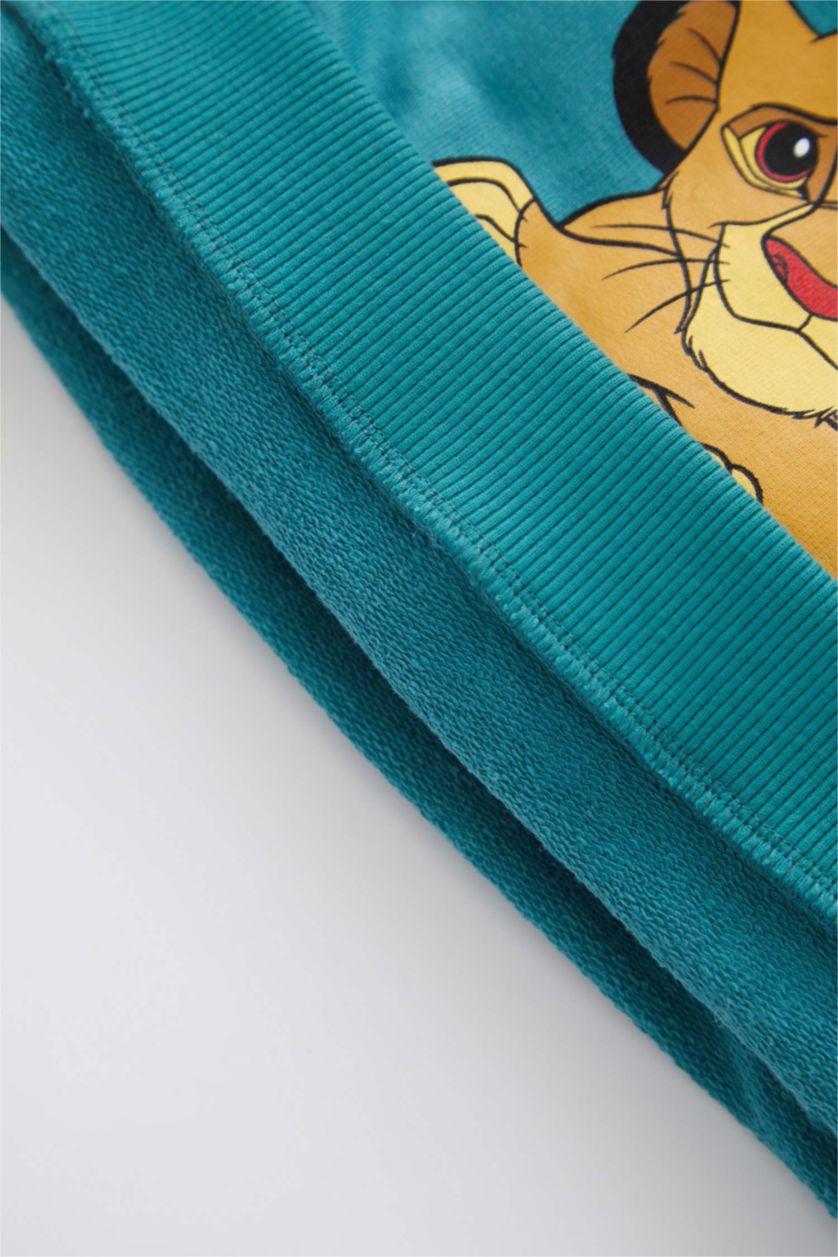 BABY BOY Green  Baby Boy Regular Fit Lion King Licensed Crew Neck Sweatshirt