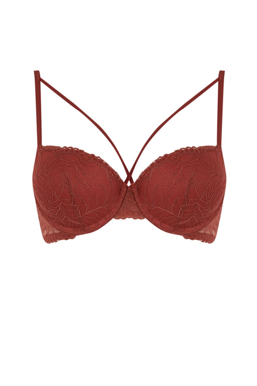 Woman Bordeaux Fall in Love Full Lace Maximiser Bra