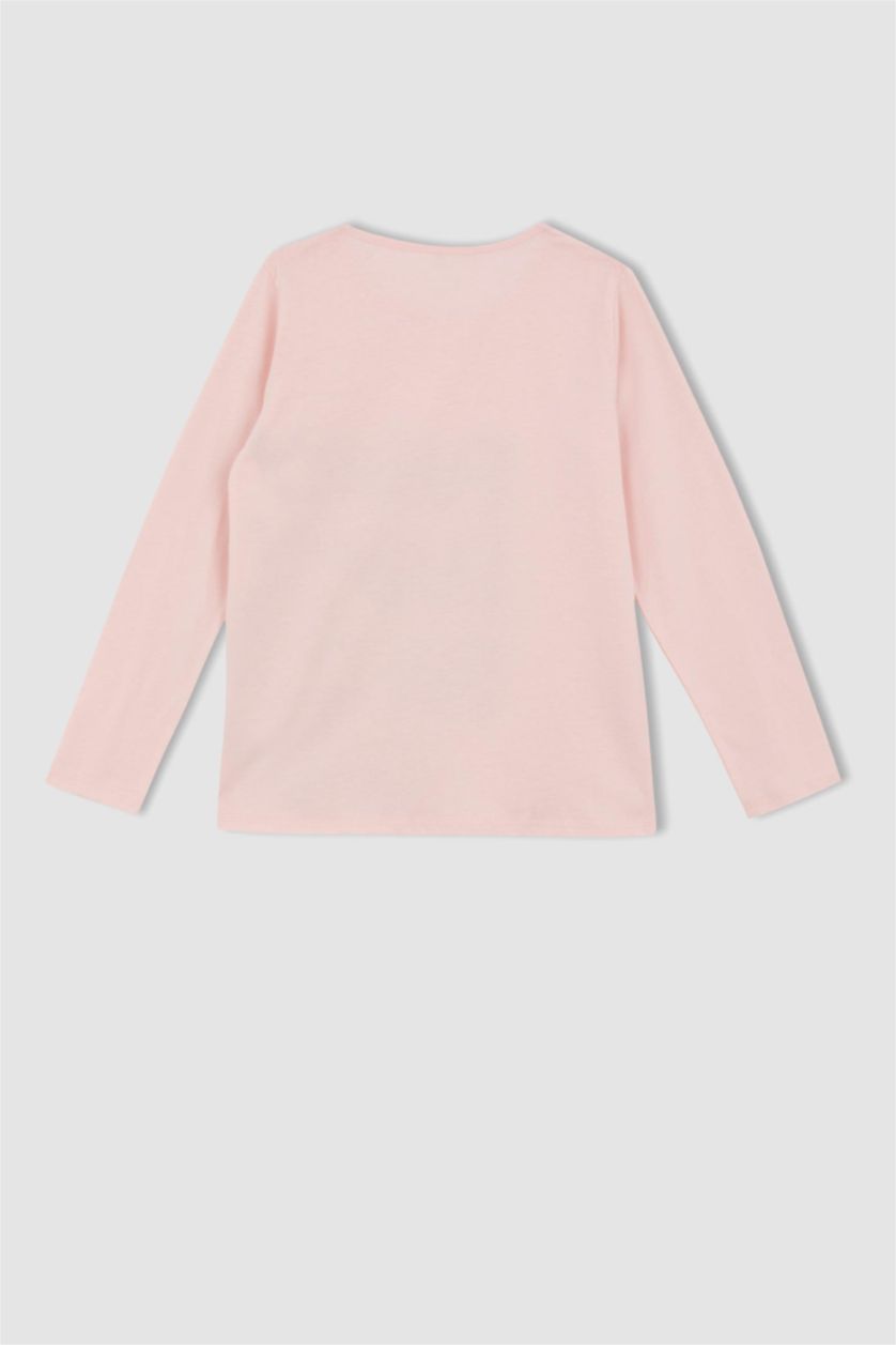 GIRLS & TEENS Light Pink 2 piece Regular Fit Knitted Pyjamas