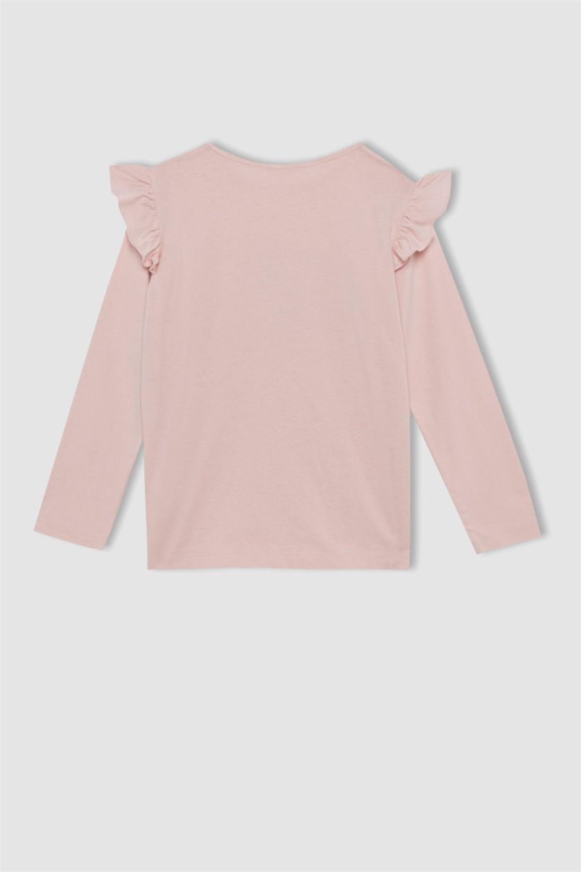 GIRLS & TEENS Light Lilac Girl Flamingo Printed Long Sleeve Pajamas Set