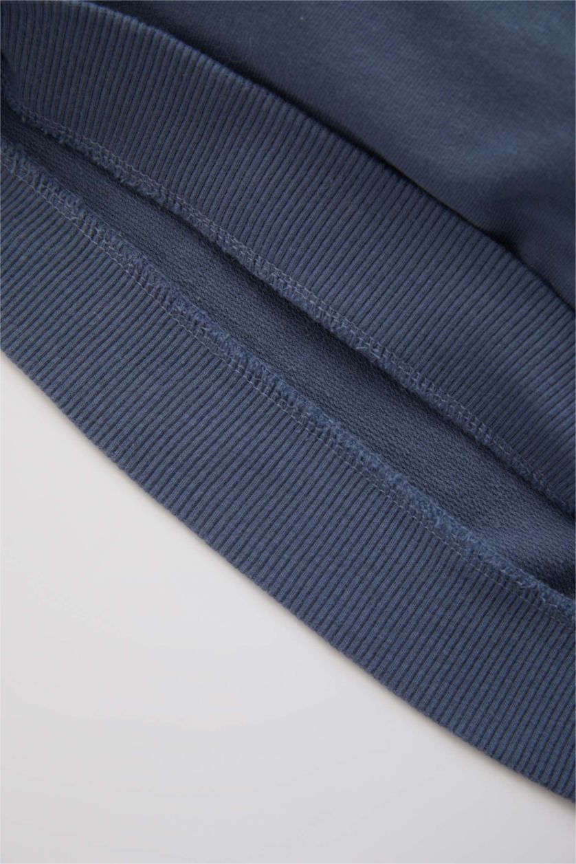 BÉBÉ GARÇON Indigo Ensemble En Tricot Tissu Sweat Fin Col Ras Du Cou Slogan Manche Longue 2 BéBé Garçon