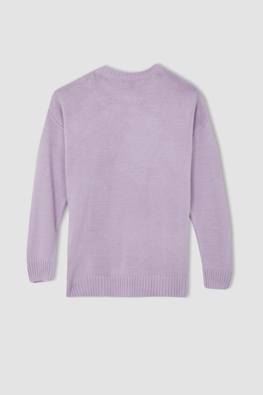 WOMAN Lilac Relax Fit Half Turtleneck Tunic