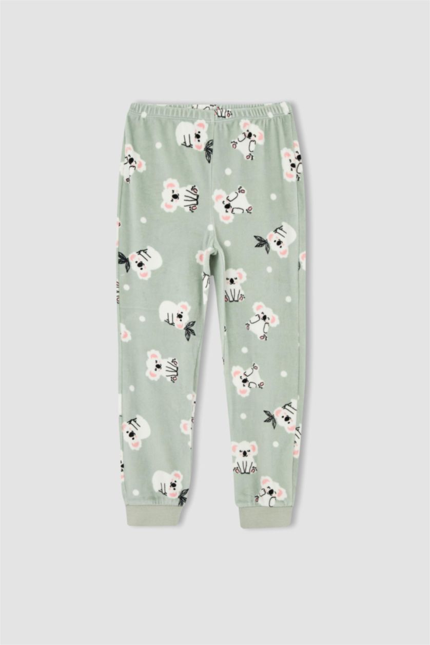 FILLES BLEU Clair Pyjamas En Tricot Peluche