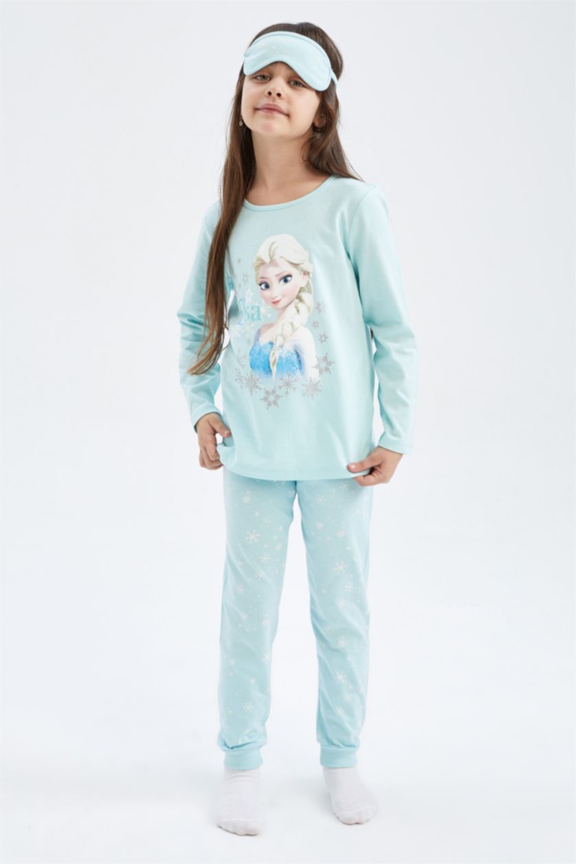 بنات أكوا سيت بجامة قصة عادية Frozen مرخص من من قطعتين