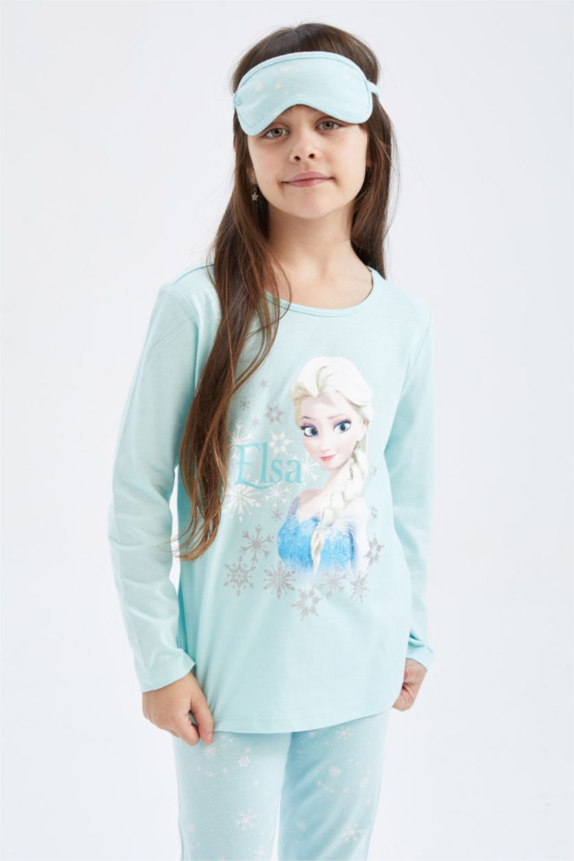 بنات أكوا سيت بجامة قصة عادية Frozen مرخص من من قطعتين