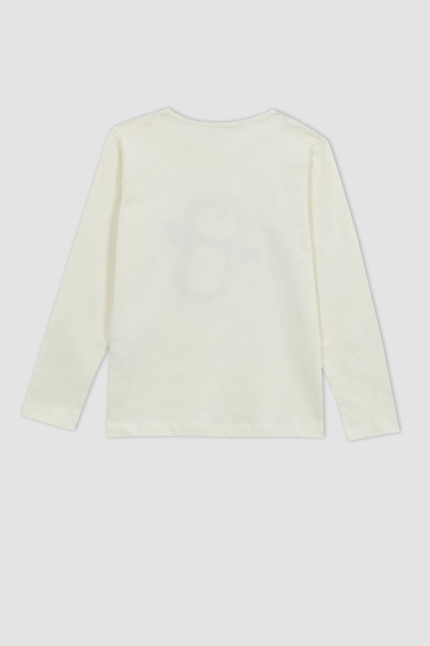 Kız Çocuk - Genç Kız Ekru Regular Fıt 2'li Pijama Takımı Kız Çocuk