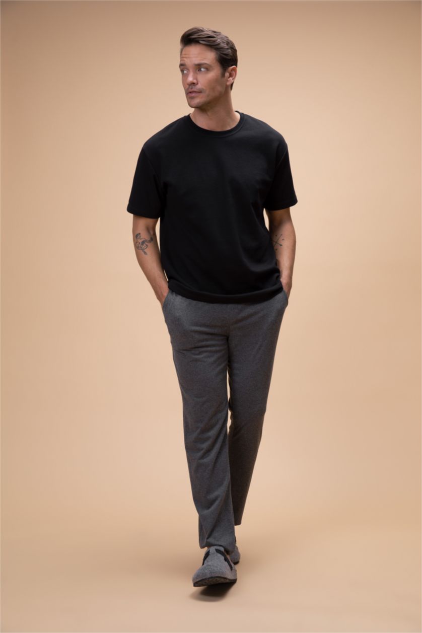 رجال ميلانج أنثرا بنطلون من DeFactoFit بقصة عادية