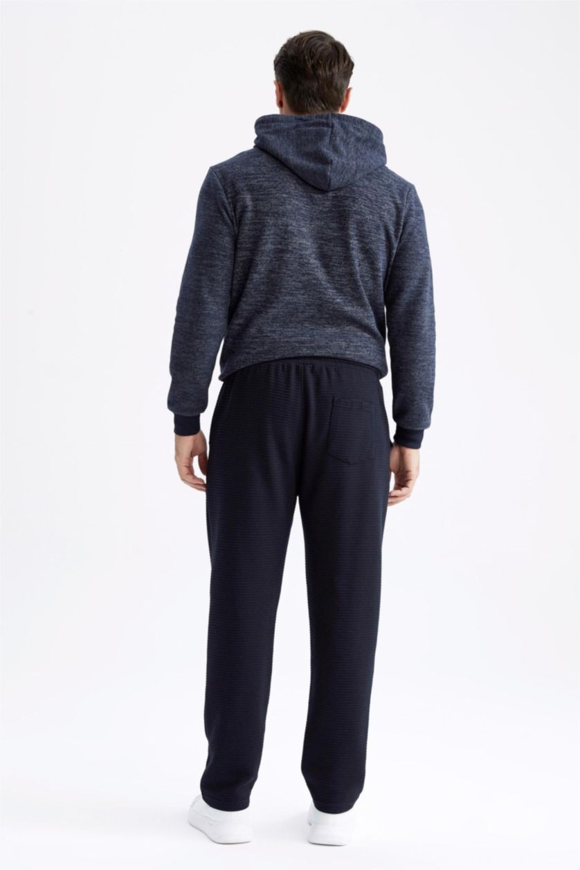 MAN NAVY Regular Fit Trousers