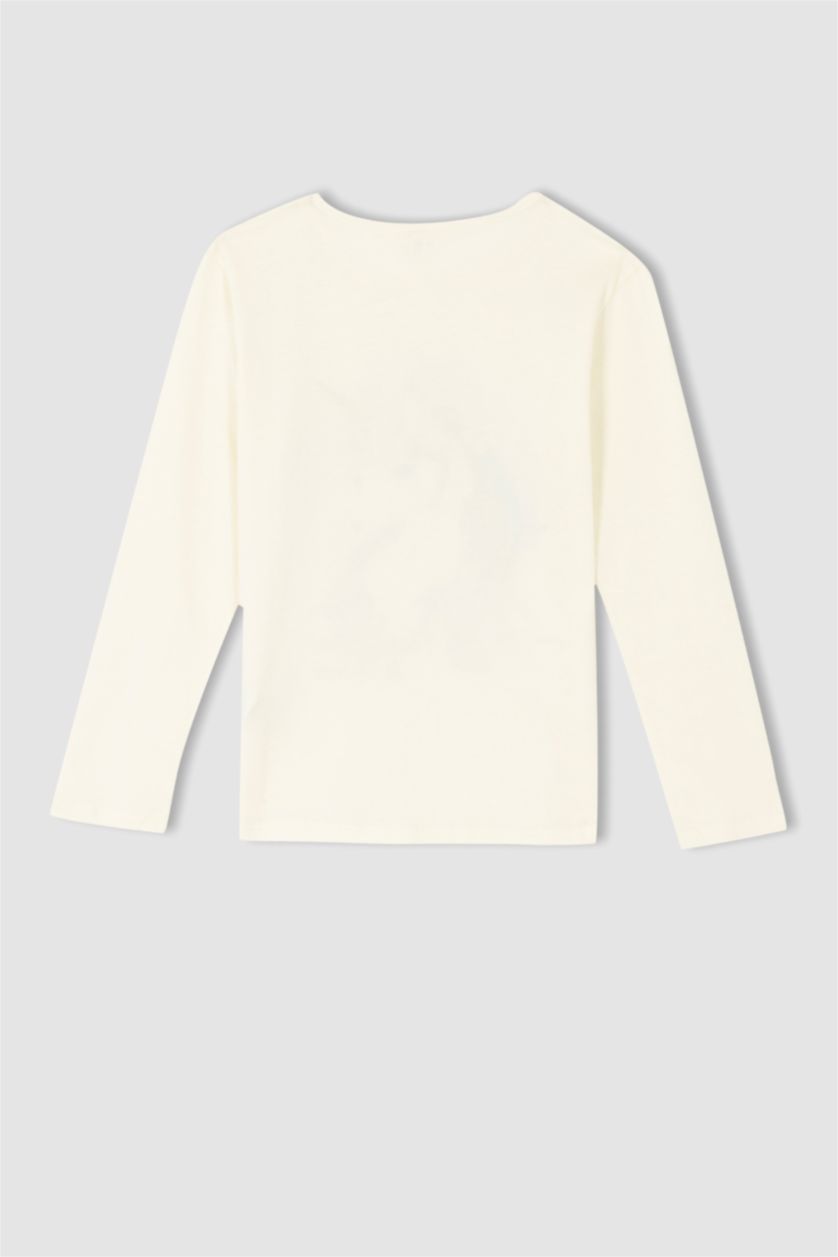 GIRLS & TEENS Beige Regular Fit Long Sleeve T-Shirt