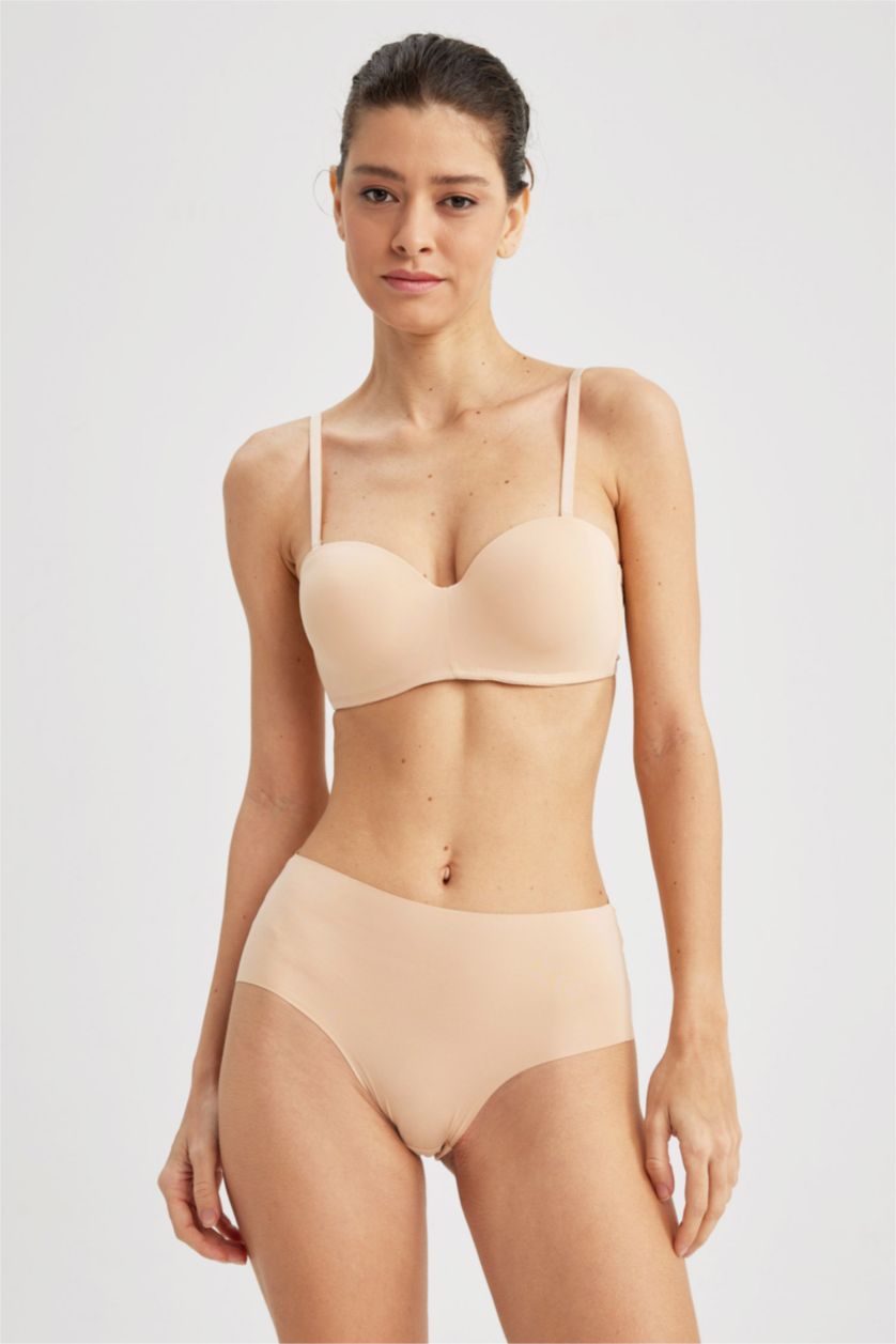 FEMME Beige Soutien gorge Micro Sans Rembourrage