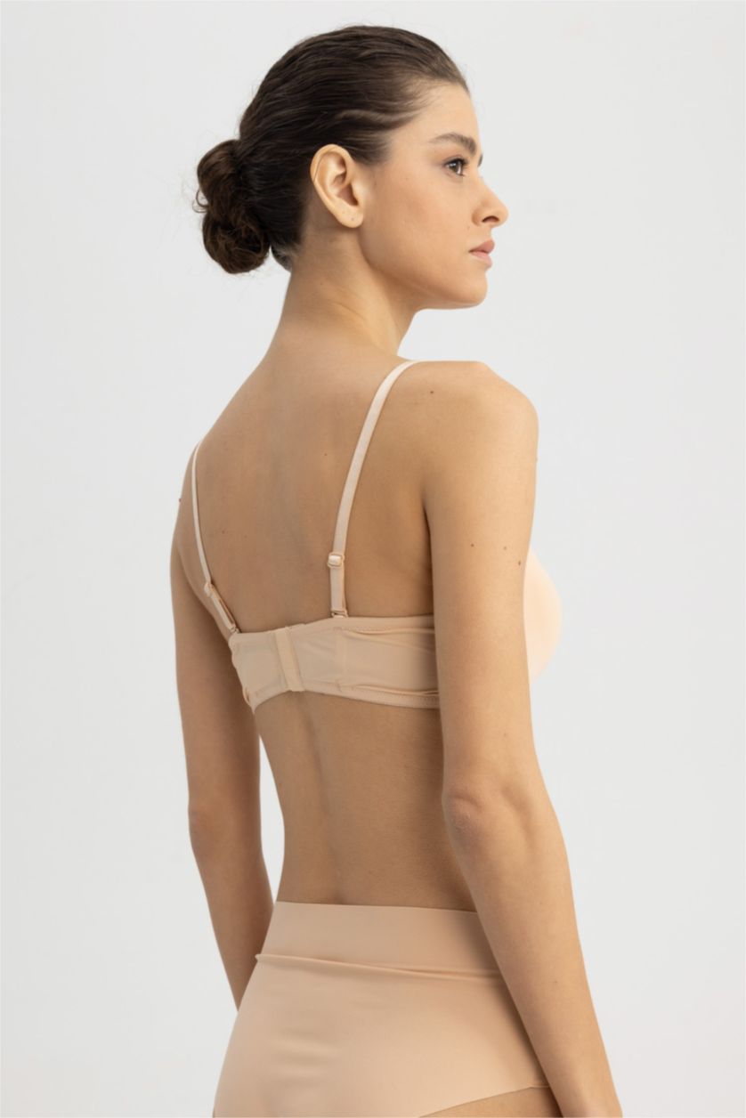 FEMME Beige Soutien gorge Micro Sans Rembourrage