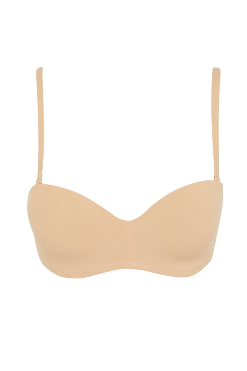 FEMME Beige Soutien gorge Maille Sans Rembourrage