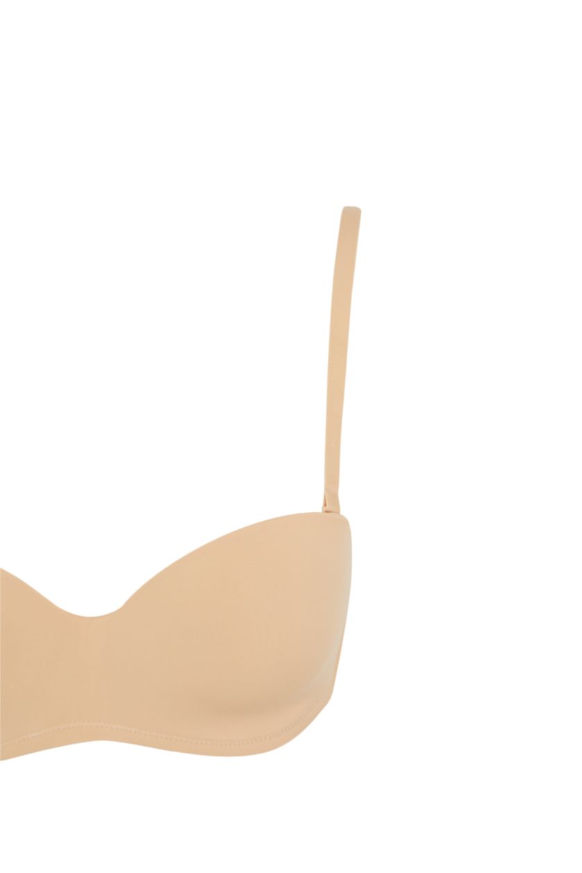 FEMME Beige Soutien gorge Maille Sans Rembourrage