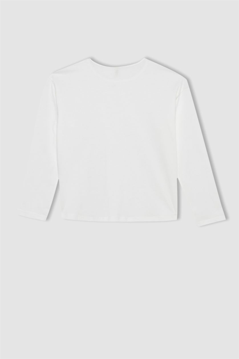 GIRLS & TEENS Light Lilac 2 piece Regular Fit Long Sleeve T-Shirt