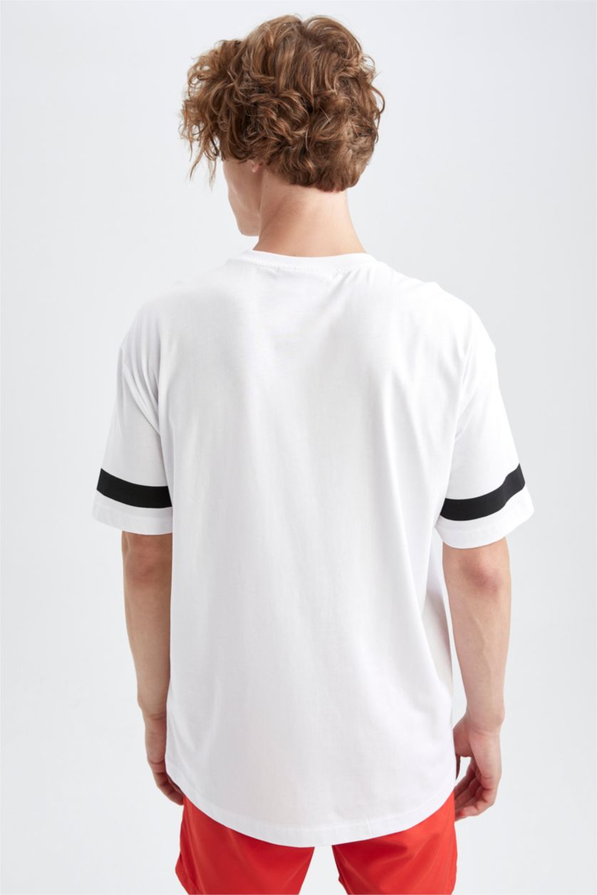 MAN White Coool Snoopy Boxy Fit Crew Neck T-Shirt