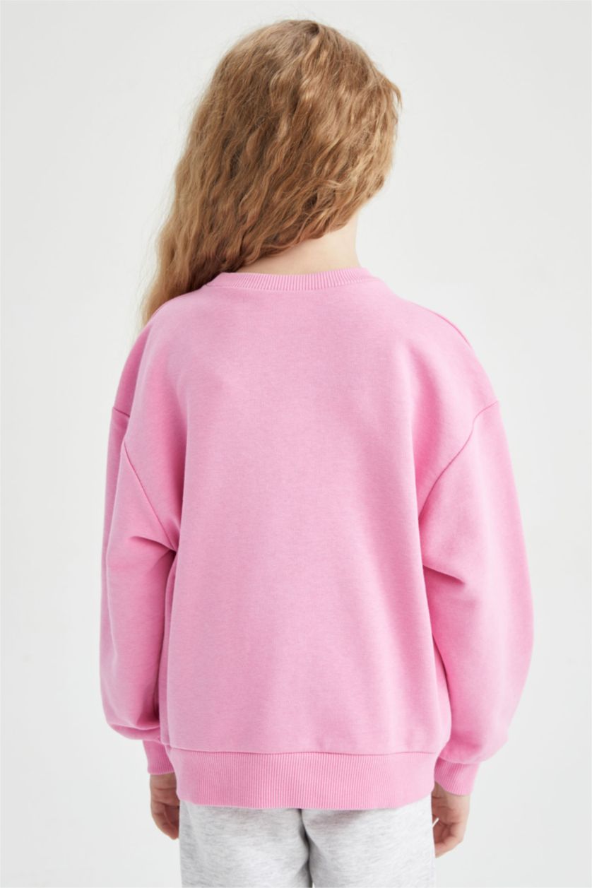 GIRLS & TEENS Pink قماش سميك قصة مريحة
