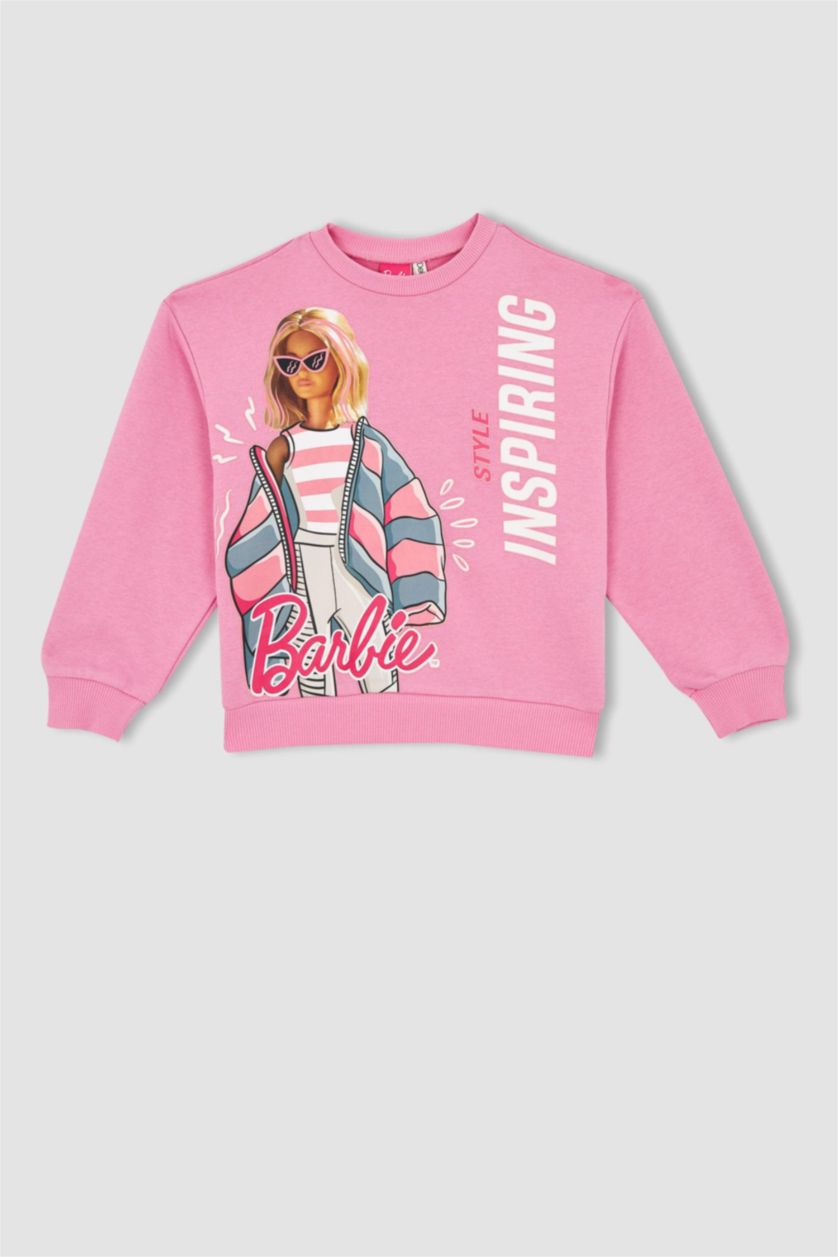 GIRLS & TEENS Pink قماش سميك قصة مريحة