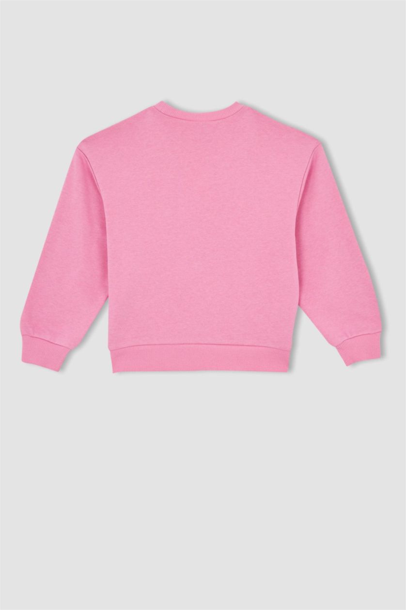 GIRLS & TEENS Pink قماش سميك قصة مريحة