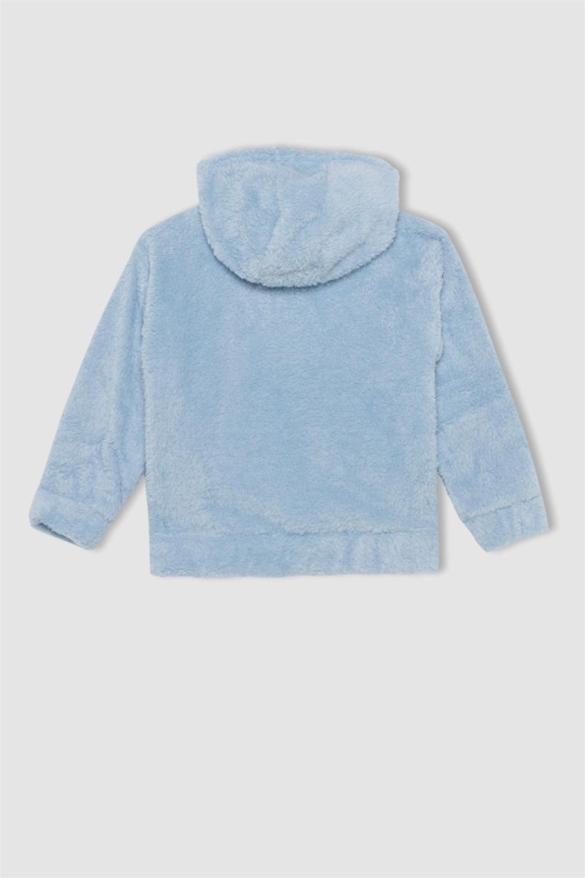 Девочки и подростки Светло-синий Кардиган с капюшоном для девочек