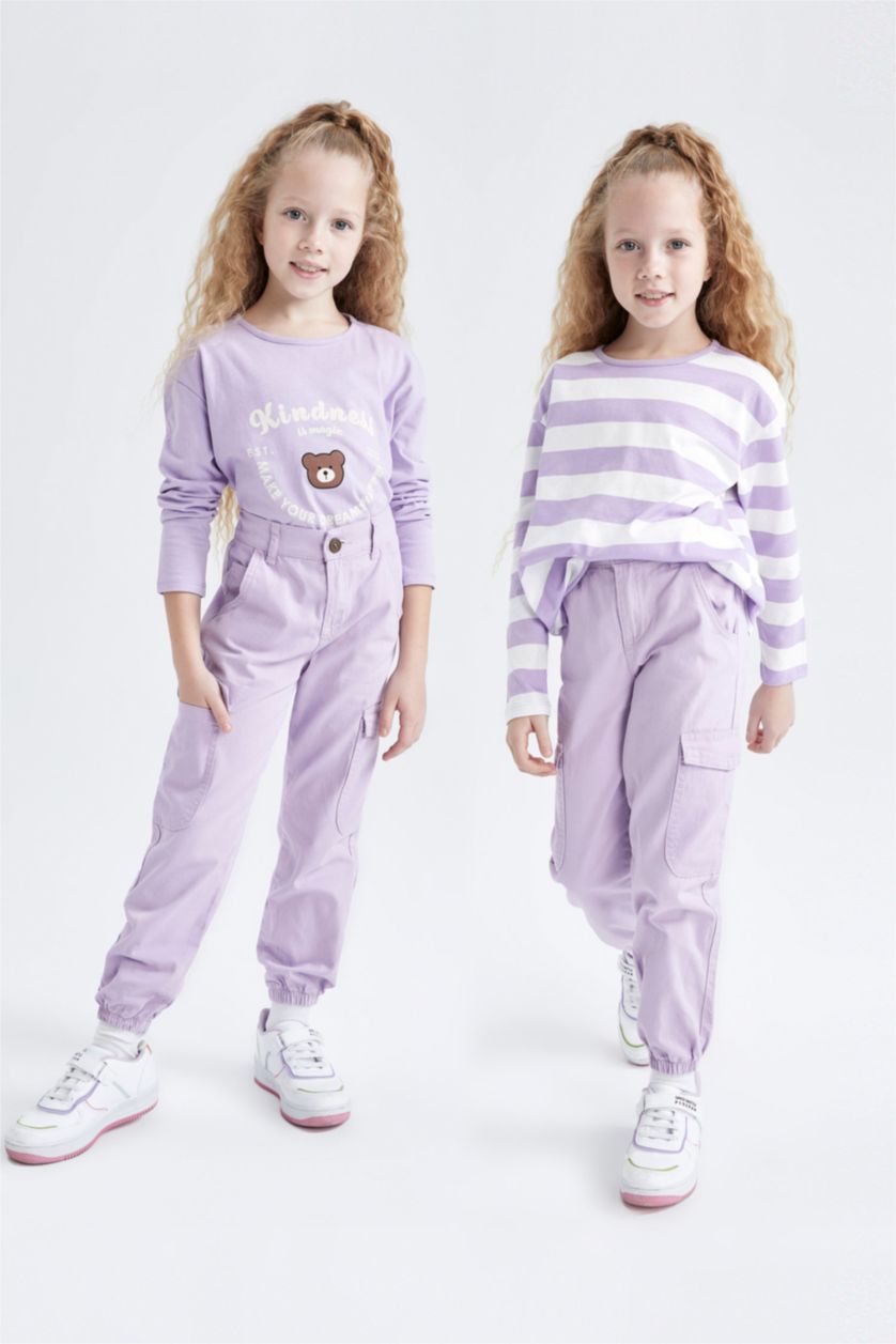 Девочки и подростки Светло-сиреневый Кофта для девочек 2 шт.