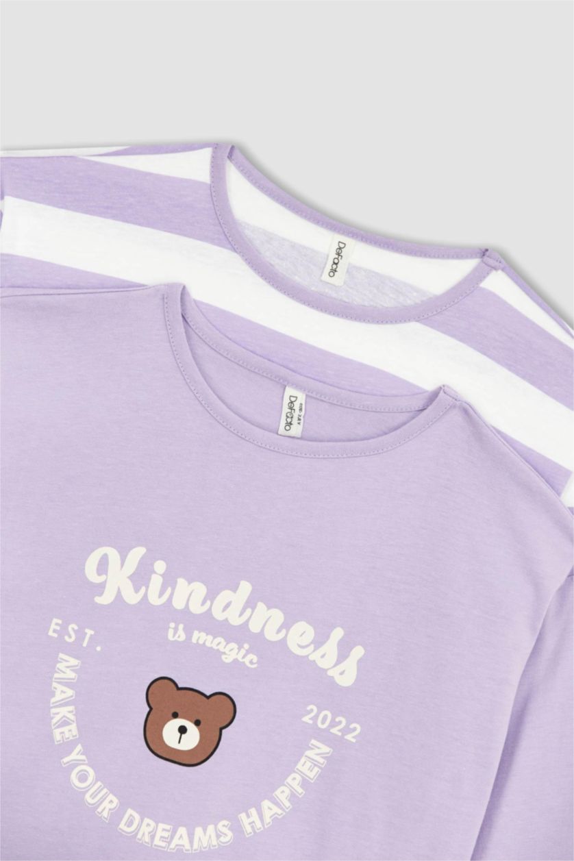 Девочки и подростки Светло-сиреневый Кофта для девочек 2 шт.