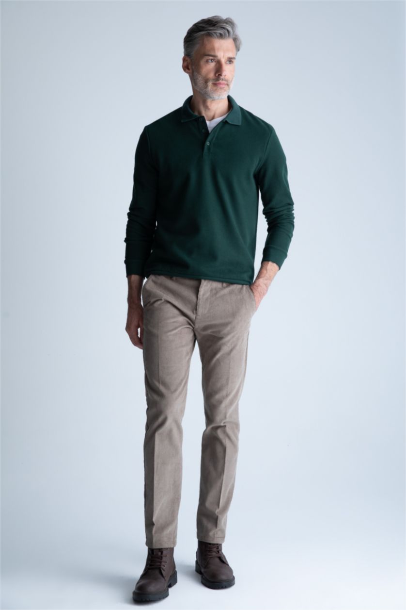 Man Petrol Regular Fit Thessaloniki Fabric Sweatshirt