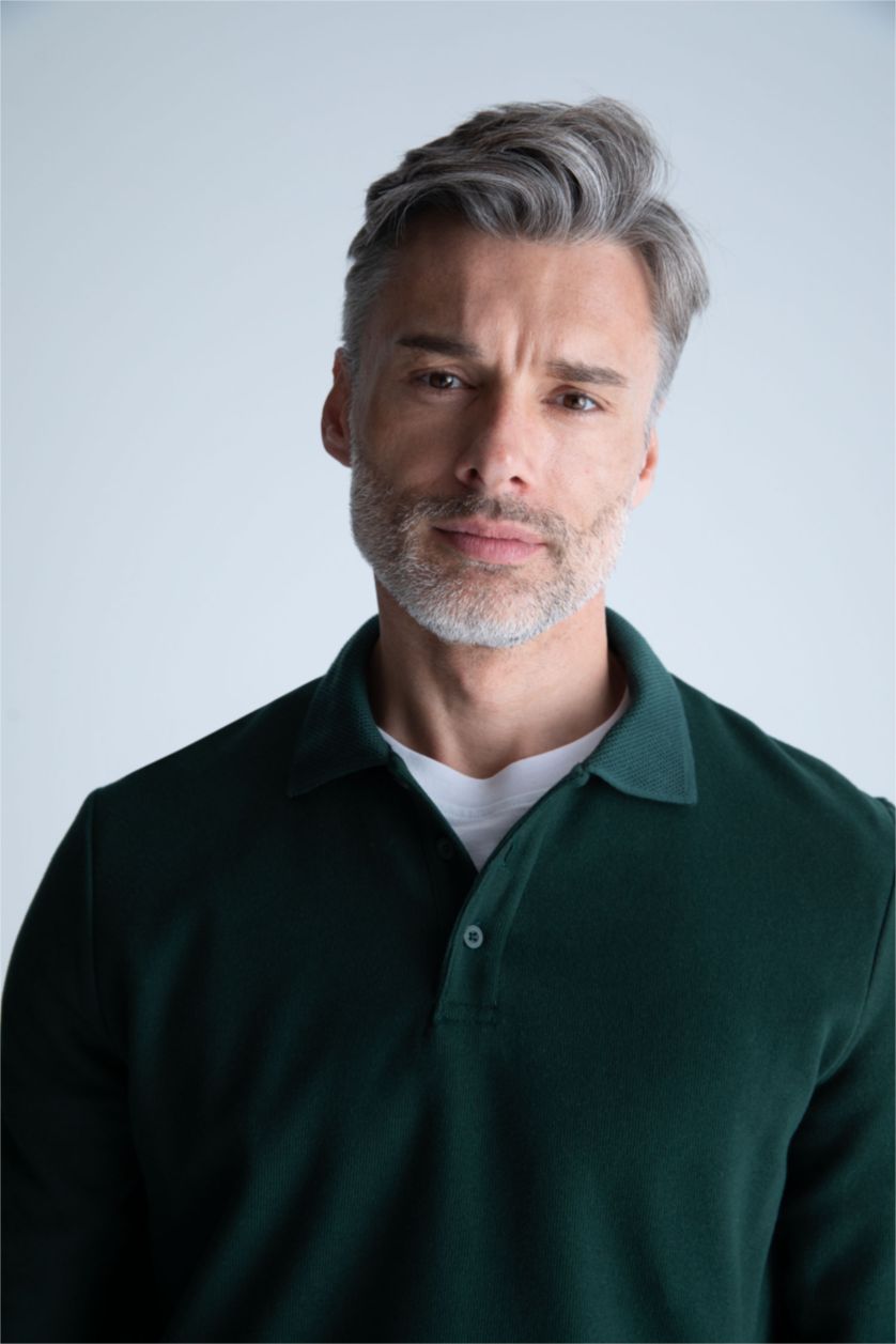 Man Petrol Regular Fit Thessaloniki Fabric Sweatshirt
