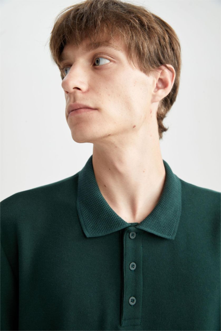 Man Petrol Regular Fit Thessaloniki Fabric Sweatshirt