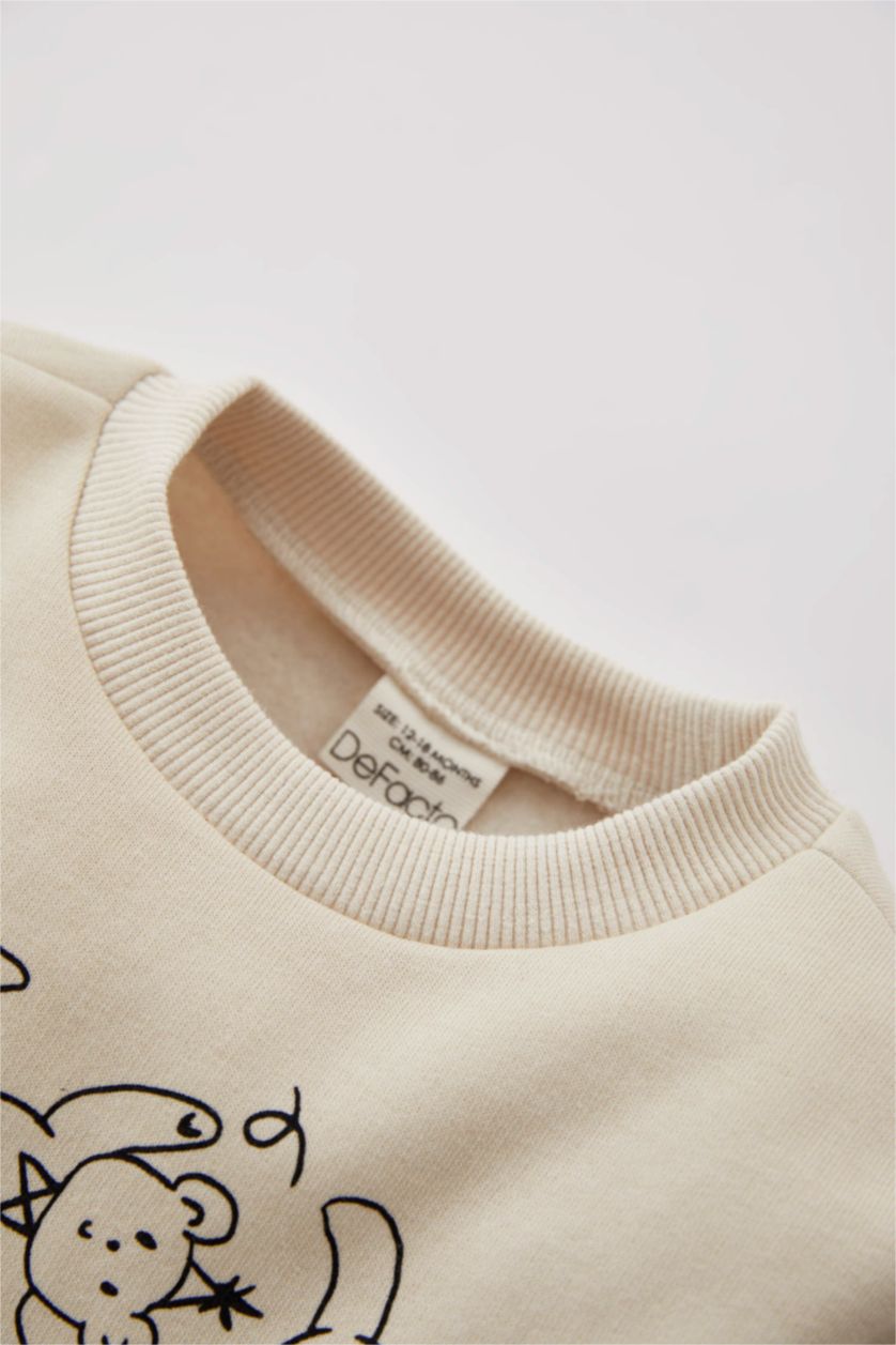 طفل صغير بيج سويت شيرت اولادي قصة عادية ببطانة ناعمة