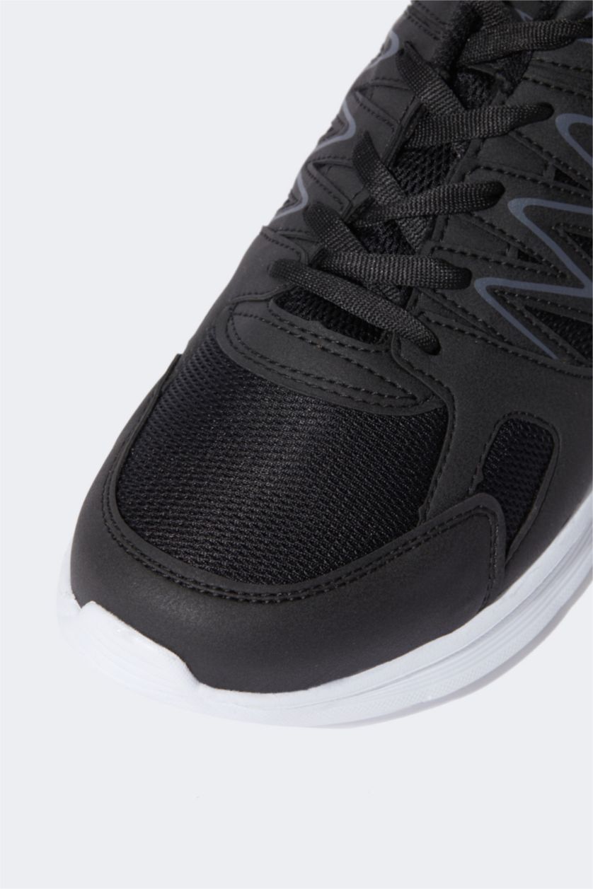 Erkek Siyah Slazenger Krom Erkek Siyah / Beyaz Sneaker