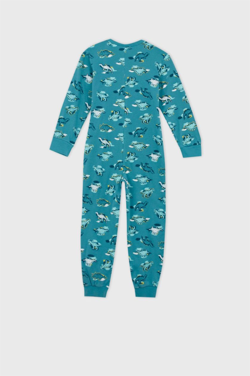 BOYS & TEENS Turquoise Regular Fit Knitted Pyjamas