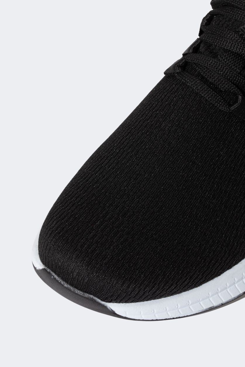 Erkek Siyah Erkek Yüksek Taban Bağcıklı Spor Ayakkabı